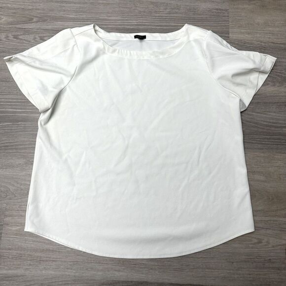 Ann Taylor XXL WHITE BLOUSE - Picture 1 of 6